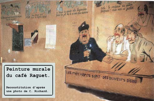 Peinture murale café Raguet