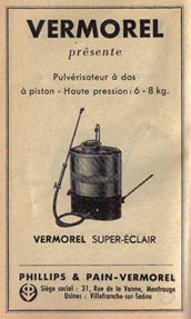 Sulfateuse à dos Vermorel