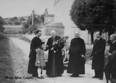 Départ du cardinal Gerlier