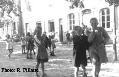 Elèves en récréation