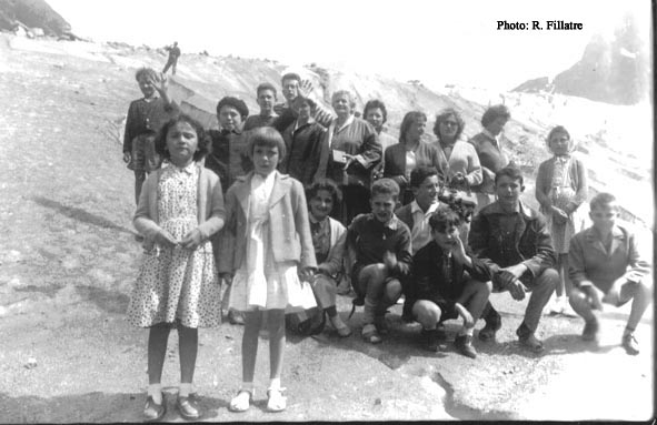 Groupe sur la mer de glace  1959